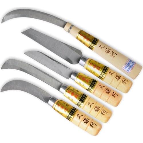 Sharp stainless steel machete knife manual vegetable fruit peelers Small Banana Pineapple knife wood handle cutter Kitchen tools