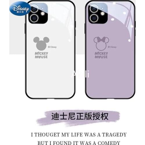 DISNEY Mickey silicone case for iPhone 11 Pro Xs Max iPhone SE 2020 6 6S 7 8 Plus Official Liquid Silicon 360 Full Cover