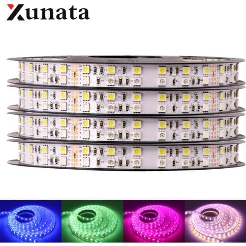 5050 LED Strip DC 12V 24V RGB RGBW RGBWW LED Light Lamp IP21 IP65 IP67 Waterproof Indoor LED Strip Lights 5m