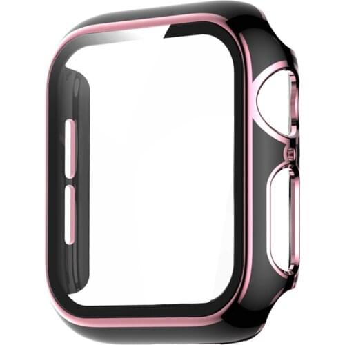 Shockproof Smart Watch Cover Protector Case Shell Anti-scratch Screen Protective Glass For Apple Watch Series 6 5 4 SE 41mm/44mm