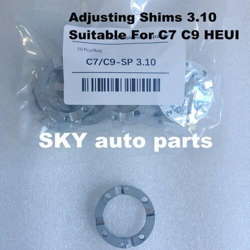 Medium Pressure Common Rail Residual Air Gap Adjusting Shims 3.10 C7 C9 parts Suitable For Caterpillar CAT C7 C9 HEUI(20PCS)