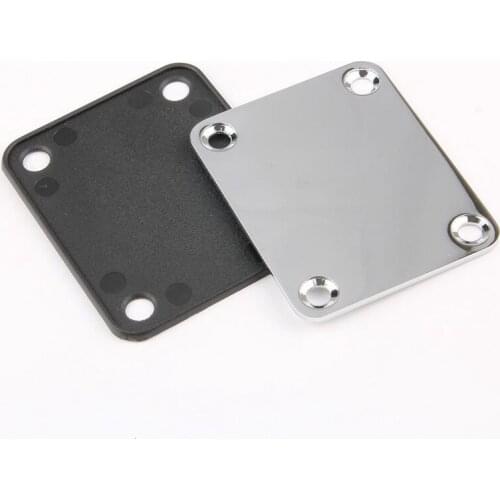 1 Set Electric Guitar Neck Plate with Screws for Strat Tele Guitar Precision,Jazz Bass Replacement