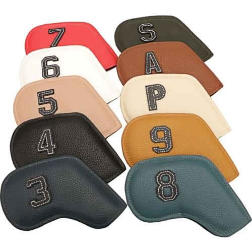 10pcs/set Golf Club Iron Headcover Golf Iron Head Covers Golf Club Iron Headovers Wedges Covers