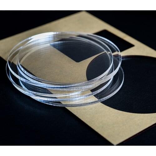 20PCS Round Plexiglass Plastic Sheet Transparent Round Acrylic Sheet 1mm Thickness DIY Model Making Plexiglass Board