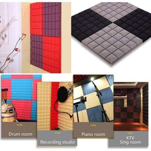 5PCS Studio Acoustic Soundproof Foam Sound Absorption Treatment Panel Tile Wedge Protective Sponge For Studio And KTV Etc