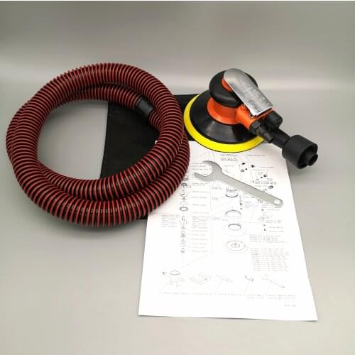 6 Inch Pneumatic/Air Sander With Vacuum 6'' Self-Vacuum Orbital Grinder 150mm Eccentric Polishing Grinding Tools