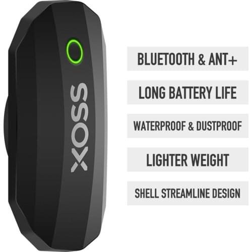 XOSS Bike Heart Rate Sensor Monitor Chest Strap Bluetooth ANT+ Wireless Waterproof Smart Bicycle Sensor More lighter long life