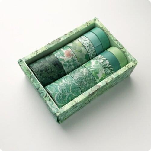 16 Sets/192pcs Washi Tape DIY Masking Tape Decorative Adhesive Sticker Scrapbooking Diary Stationery Supply Wholesale X2