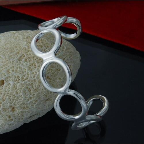 Hot fashion brand charm jewelry chain bracelet S925 Silver color bracelets, brand new B0048