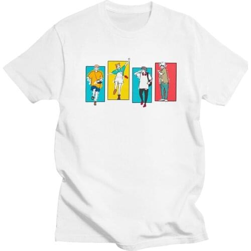 Jujutsu Kaisen Gojo Satoru T Shirt for Men Pure Cotton Tshirt Handsome Tee Short Sleeved Anime Manga T-shirt Fitted Clothing