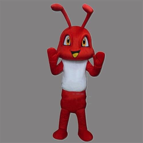 Red Ant Mascot Costume Cartoon Cosplay Party Set Childrens Friends Insect Doll Clothes Toy Advertising Mascot