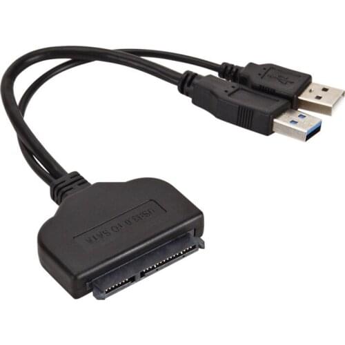 Larryjoe USB3.0 to SATA High Speed Adapter Cable 22 pin For 2.5 inch HDD/SSD Hard Disk Laptop With Extra Power