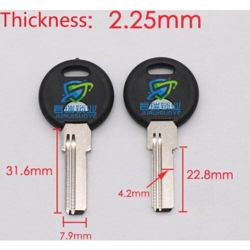 JF013 Left Narrow Slot key embryo Replacement Length 31.6mm (10pcs) Free Shipping