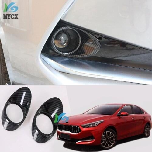 For Kia Cerato brand new K3 2019 Car Front Fog Light Lamp Frame Sticker Decoration Cover Trim Styling Exterior Accessories ABS