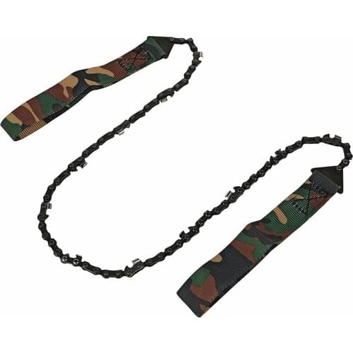 Portable Hand Saw Emergency Survival Chain Saw with Camouflage Bag for Camping Hunting Hiking