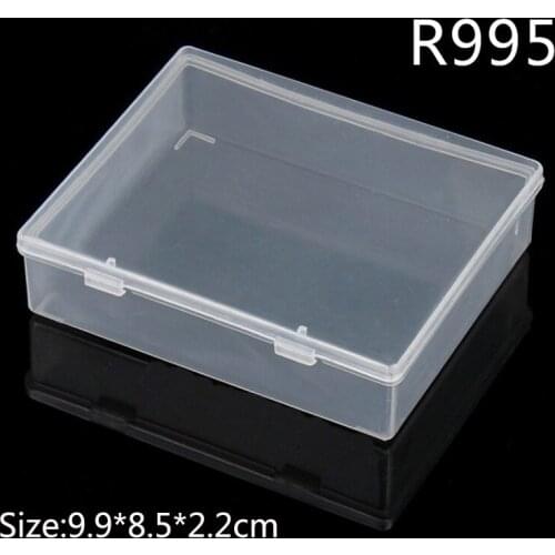 PP Transparent plastic storage box organizer Organizador maquillaje Tool Parts Accessories boite rangement with lid Plastic box