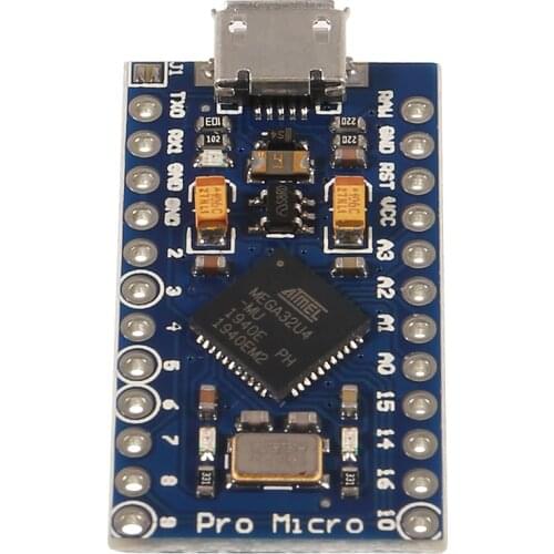 Pro Micro ATmega32U4 5V 16MHz Replace ATmega328 For Arduino Pro Mini With 2 Row Pin Header For Leonardo Mini Usb Interface