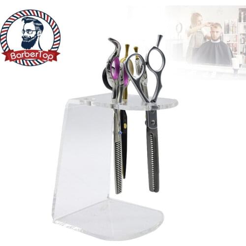 Professional Salon Rack, Stylist Scissors Rack Bracket Storage Box Hairdressing Comb Storage Box Acrylic Transparent