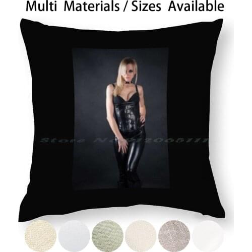Sexy Fetish Woman Pillow Case Throw Pillow Cover Cotton Linen Flax Femdom Dominatrix Mistress Slave Pain Dominatix Latex