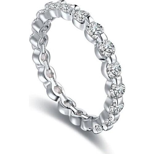 Stylish And Charming 925 Sterling Silver Charm AAA Zirconia Finger Rings For Women Wedding Engagement Statement Jewelry