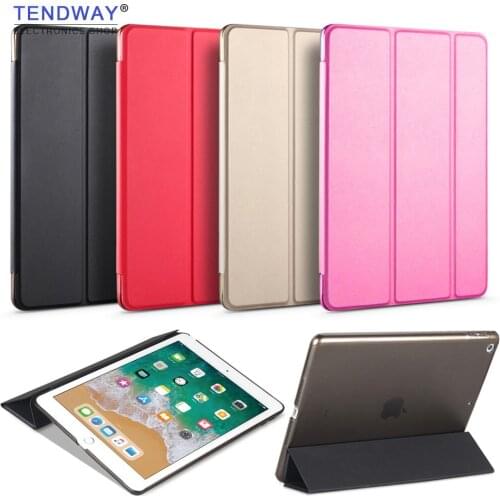 Tendway For Air ipad 1/2/5/6/9.7 2017/2018 Case 2018 Accessories PU Smart Tablet Cover Flip Case Funda