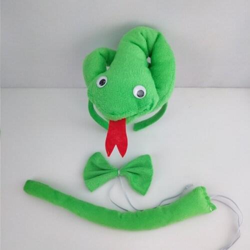 Adult Kids Boy Girl Snake Headband Animal Cosplay Costume Ear Props Party Halloween Christmas Snake Role Play Fancy Dress