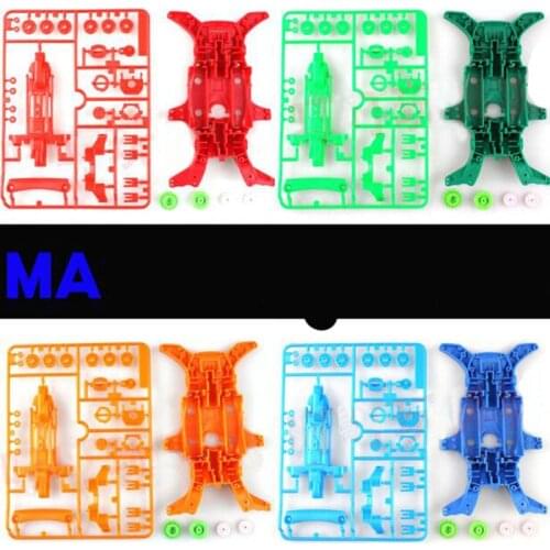 Yuenhoang Tamiya Mini 4WD Racing Car Parts MA Base+Gear 92313 95052 Chassis Gears+Wheel Gear DIY Blue Yellow Green Kit