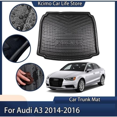 Rear Boot Liner Trunk Cargo Floor Mat Tray Protector For AUDI A3 2014-2016 Sedan