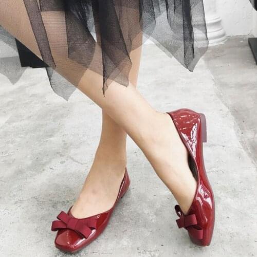 Women Shoes Spring Summer 2019 New Women Flat Shoe Square Leisure Leather Shallow Soft zapatos de mujer espadrilles ladies shoes