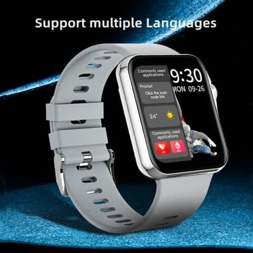 Womens Full Touch Screen Smart Watch IP67 Waterproof Bluetooth Sports Clock Heart Rate BP and ECG Fitness Tracker IOS Android