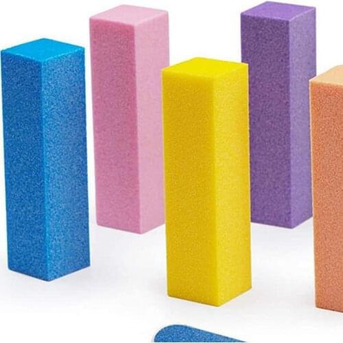 14Pcs/Set Nail Polishing Wear-Resistant File Frosted DIY Colorful Manicure Buffers File Polish Nail Supplies for Professionals