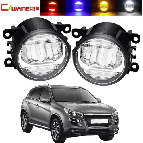 2in1 LED Fog Light Daytime Running Lamp For Peugeot 4008 2012-2017 Car Front Bumper Fog Light Assembly DRL 30W 8000LM 12V