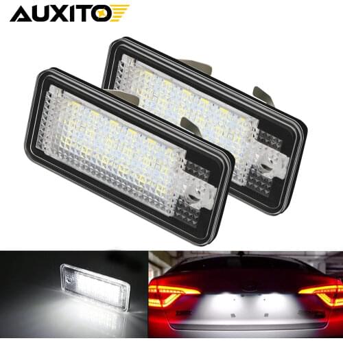 LED Error Free Number License Plate Light Auto Lamp For Audi A3 A4 S4 RS4 B6 B7 A6 RS6 S6 C6 A5 S5 2D Cabrio Q7 A8 S8 RS4 Avant