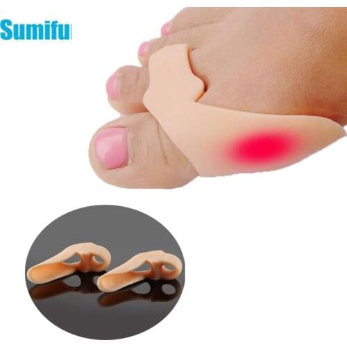 6Pcs Hallux Valgus Straightener Adjuster Silicone Big Toe Separator Corrector Bunion Hallux Gel Foot Fingers Pedicure Tool D22