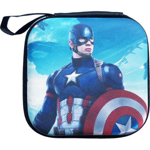 Marvel Keychain The Avengers Key Wallets Kids Boys Mini Coin Purse Key Storage Box Cartoons Baby Small Purse Key Organizer Case