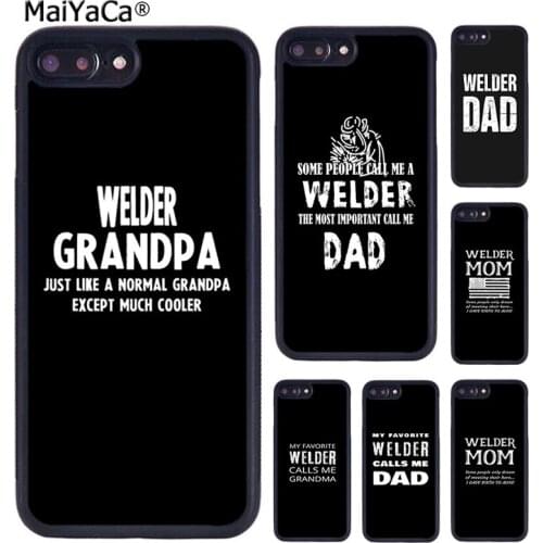 MaiYaCa The best Welder mom dad grandma ever Phone Case For iPhone 5 6S 7 8 plus 11 12 Pro X XR XS Max Samsung Galaxy S8 S9 S10