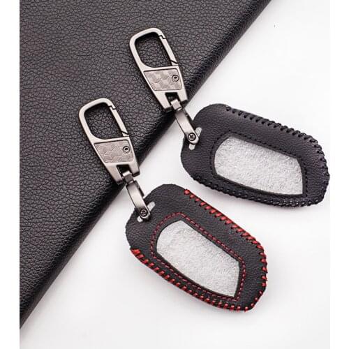 DXL4950 2-Way Russian Version Alarms for Pandora DXL 4950 DX-90BT DX-91 DX9X D173/ TTS Hot Sale 100% Genuine Leather Case Cover