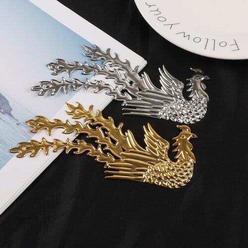 Wholesale Gold/Rhodium Phoenix Mascot of China Iron Crafts Connectors For Jewelry Findings Making DIY Accessories Charms Pendant