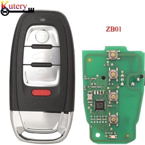 Kutery Remote Car Universal KEYDIY KD Key ZB01 Smart Key Keyless go ZB series KD remote key for KD900 URG200 KD-X2 3+1Buttons