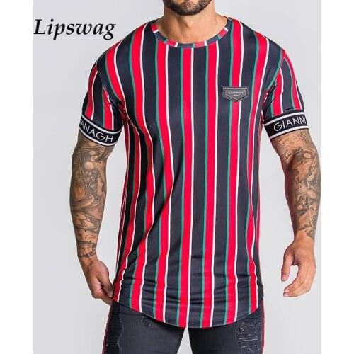 Мужские полосаты футболки Lipswag China At AliExpress