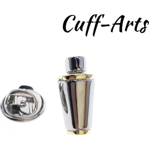 Brooch Lapel Pin For Men Pins and Brooches Cocktail Shaker Lapel Pin Badge Jewelry Broche Pin de la solapa By Cuffarts P10224
