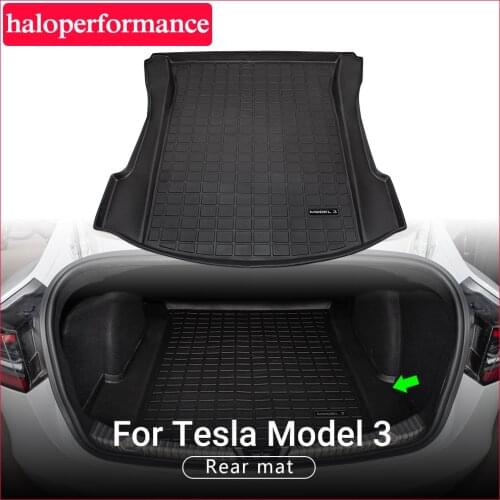 TPE Front Trunk Mat Floor Waterproof Protective Pads for Tesla Model 3 Trunk Mats Accessories After Cargo Tray model3 tesla