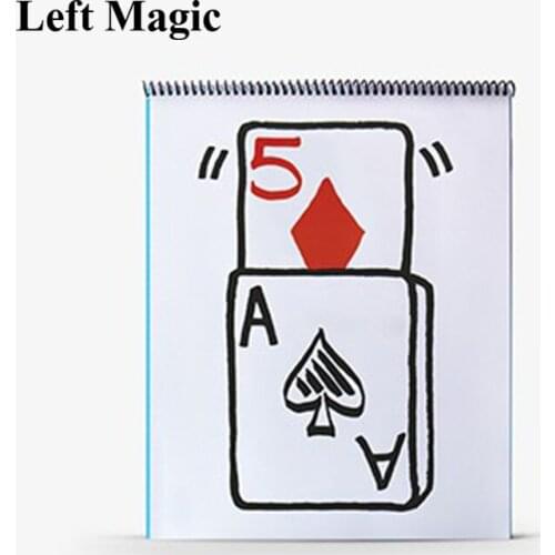 Professional Cardiographic Exclusive Rise Card Prediction (35.5*28cm) For Magician Magic Tricks Stage Illusion Props Gimmick