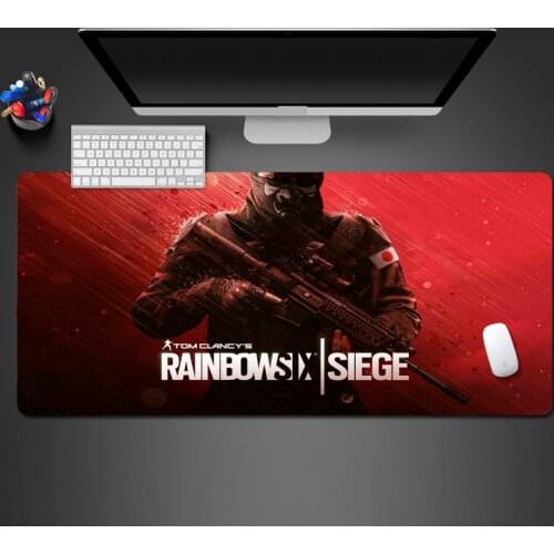Rainbow Six Siege Mouse Pad Super Cool Washable Rubber PC Game Quick Mouse Pad Computer Keyboard Mousepad Gift For Boyfriend
