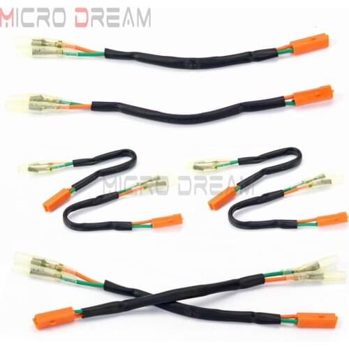 8pcs Turn Signal Wiring Harness Connectors Adapter Plug for Kawasaki NINJA ZX ZR Z Z125 Z250 Z300 Z650 Z750 Z800 Z900 Versys 650