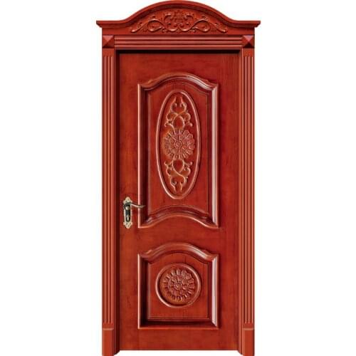 Customized Solid Wood Interior Door Luxury Carving Designs Thailand Oak solid timber doors C018