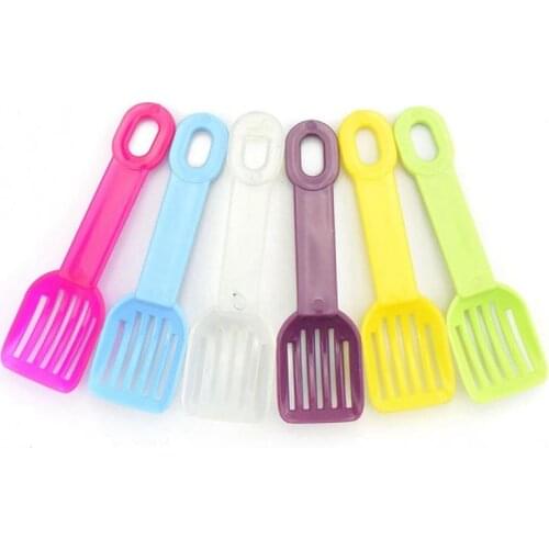 Legendog 1pc Hamster Litter Scoop Solid Color Plastic Hamster Scooper Small Pet Litter Scoop Small Pet Cleaning Supplies