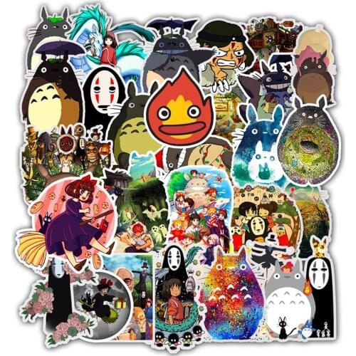 10/30/50PCS Miyazaki Hayao Japan Anime Graffiti Stickers DIY Motorcycle Travel Luggage Guitar Skateboard Fun Kid Toys Sticker