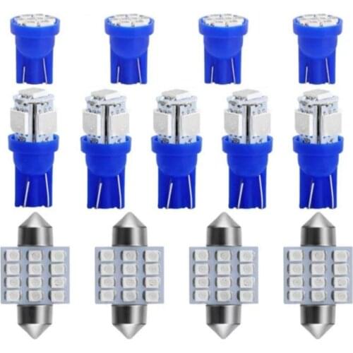 LED Bulb Car Dome Light Auto Interior Reading Lamp 4PCS 31mm 12SMD LED 5PCS T10 5SMD LED 4PCS T10 8SMD Flat Top LED