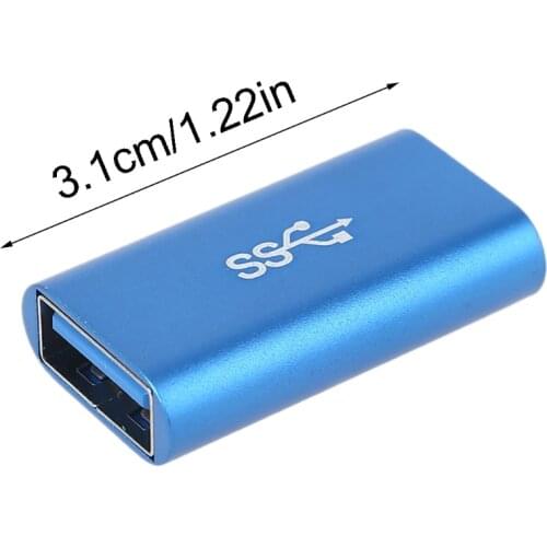 USB 3.0 Female to Female Adapter High Speed USB 3.0 Coupler Extender Converter 1XCE